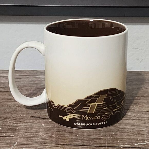 Starbucks Mexico Coffee Cup Global Icon Collectors Series 16oz Aztec Mug - Picture 2 of 4